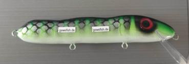 Gewefish-Spezi-Wobbler, 12cm,  Floating, Candy-Silber, UV